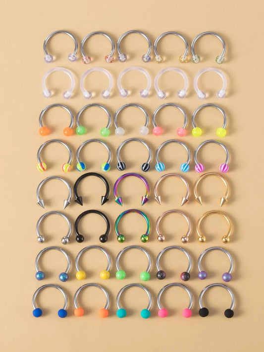 Simple Nose Ring (40pcs)