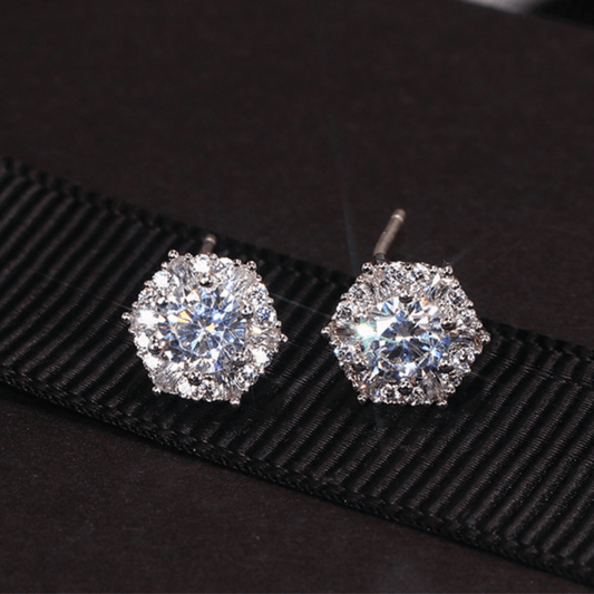 The Emily Solitaire Earrings