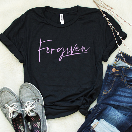 Forgiven Script Tee