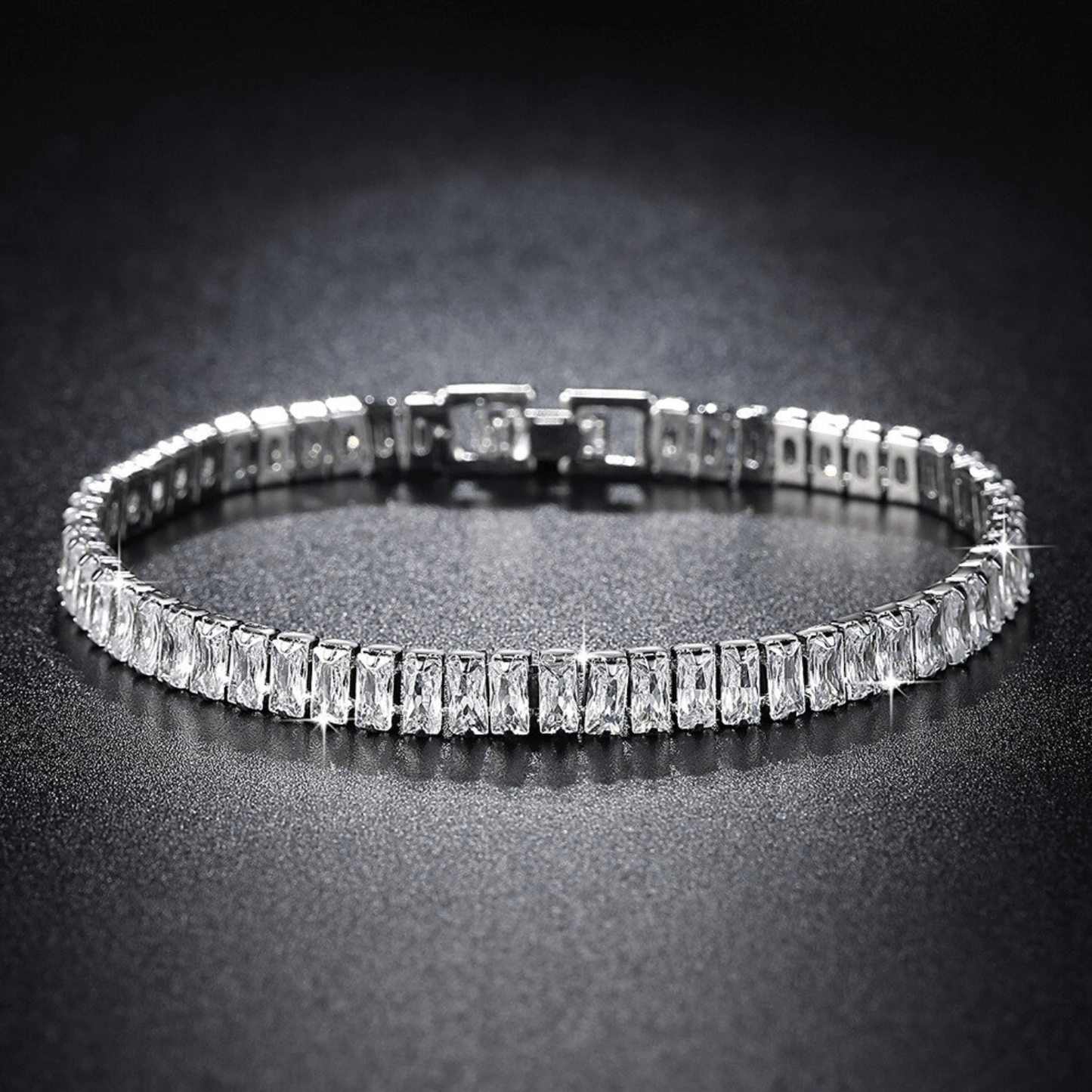 The Sophia Emerald Cut Bracelet