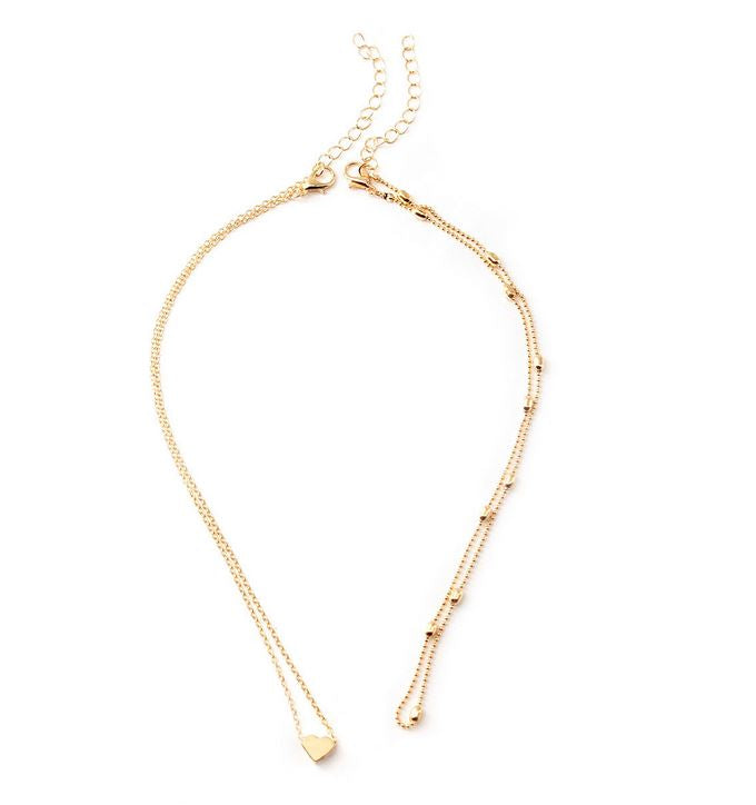 Kelsi Simple Love Layered Necklace